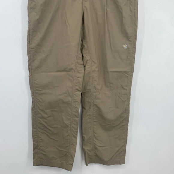Mountain Hardwear‎ Pants Womens Size 14/ 32 Tan Straight Leg Camping Belted Hike - Picture 3 of 14